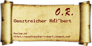 Oesztreicher Róbert névjegykártya